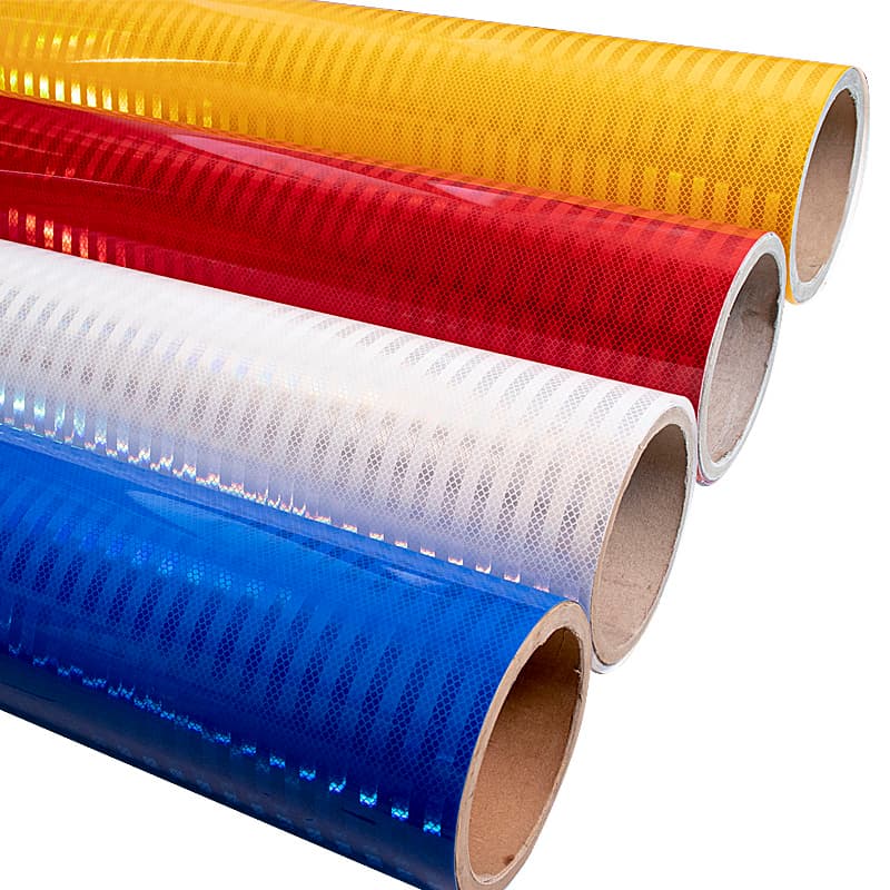 Lámina reflectante prismática EGP con superficie de PMMA y 7 años de servicio, impresión UV, tipo II.